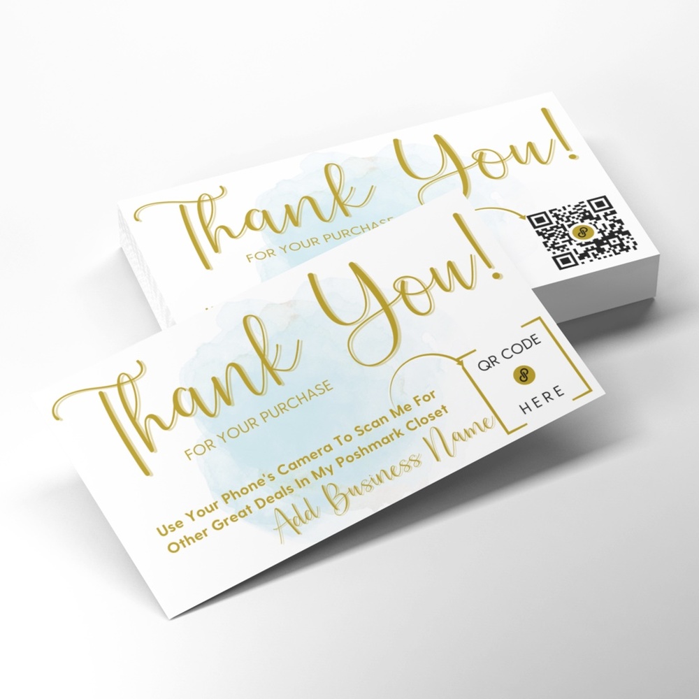 QR Code Thank You Cards